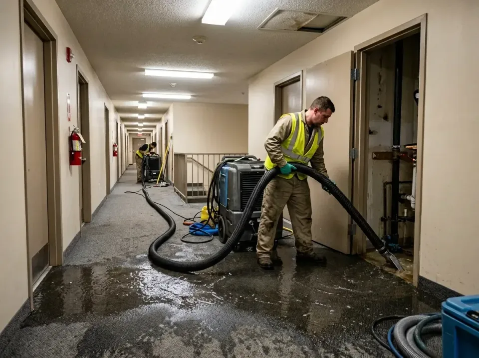 multi-unit-apartment-hallway-f-005 — frequently asked questions, Emergency Burst Pipe Water Extraction & Removal in Artondal…
